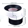 HP107 PP Round Tube Connector for Toilet Drainage Pipe1