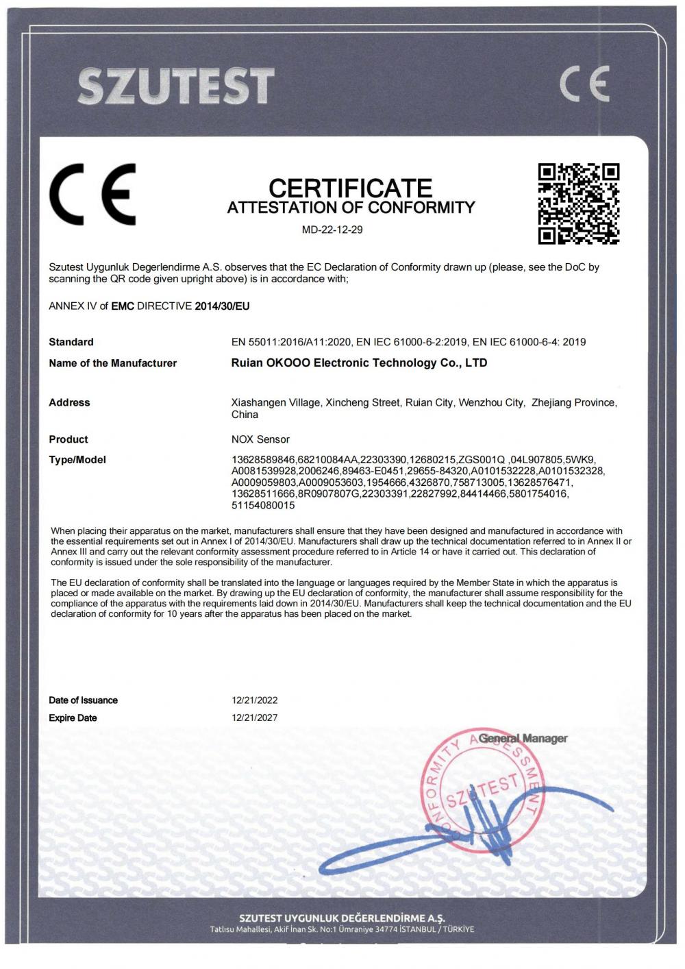 Certificate Information