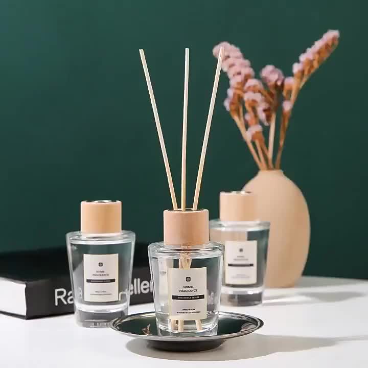 meistverkaufte home diffusor Zoll natürliche Aromatherapie ätherische Öle Blume Schilfdiffusor Glasflasche Aroma Duft Lufterfrischer1