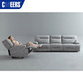 MANWAH CHEERS Upholstered Fabric Power Reclining Sofa: Luxury Office and Living Room Set with USB Feature1