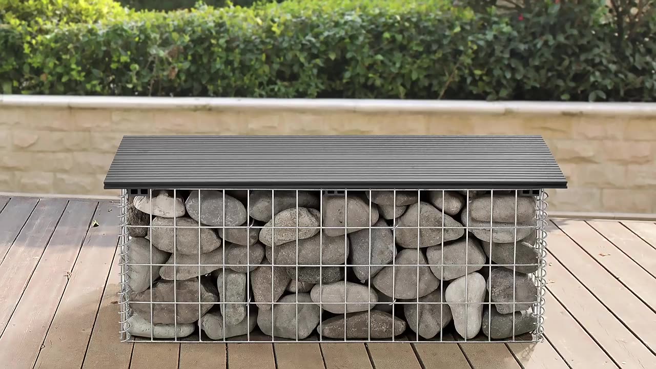 Gabion -doos Gewicht per vierkante meter stenen kooien Gabion keerwand gelast Gabion Box1