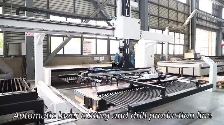 6.Automatic laser cutting and drill production line
