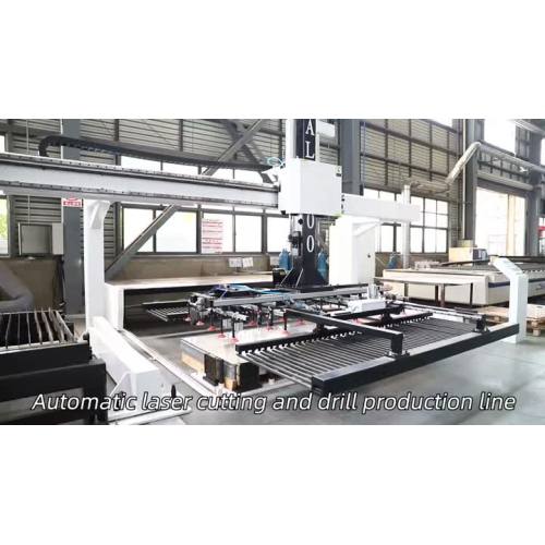 6.Automatic laser cutting and drill production line