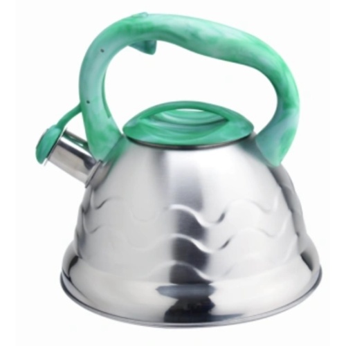 European fashion, colorful handle, stainless steel bell teapot makes a stunning debut!