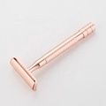 Rose Gold Women's Shaving Razor with Stainless Steel Blade and Trimmer1