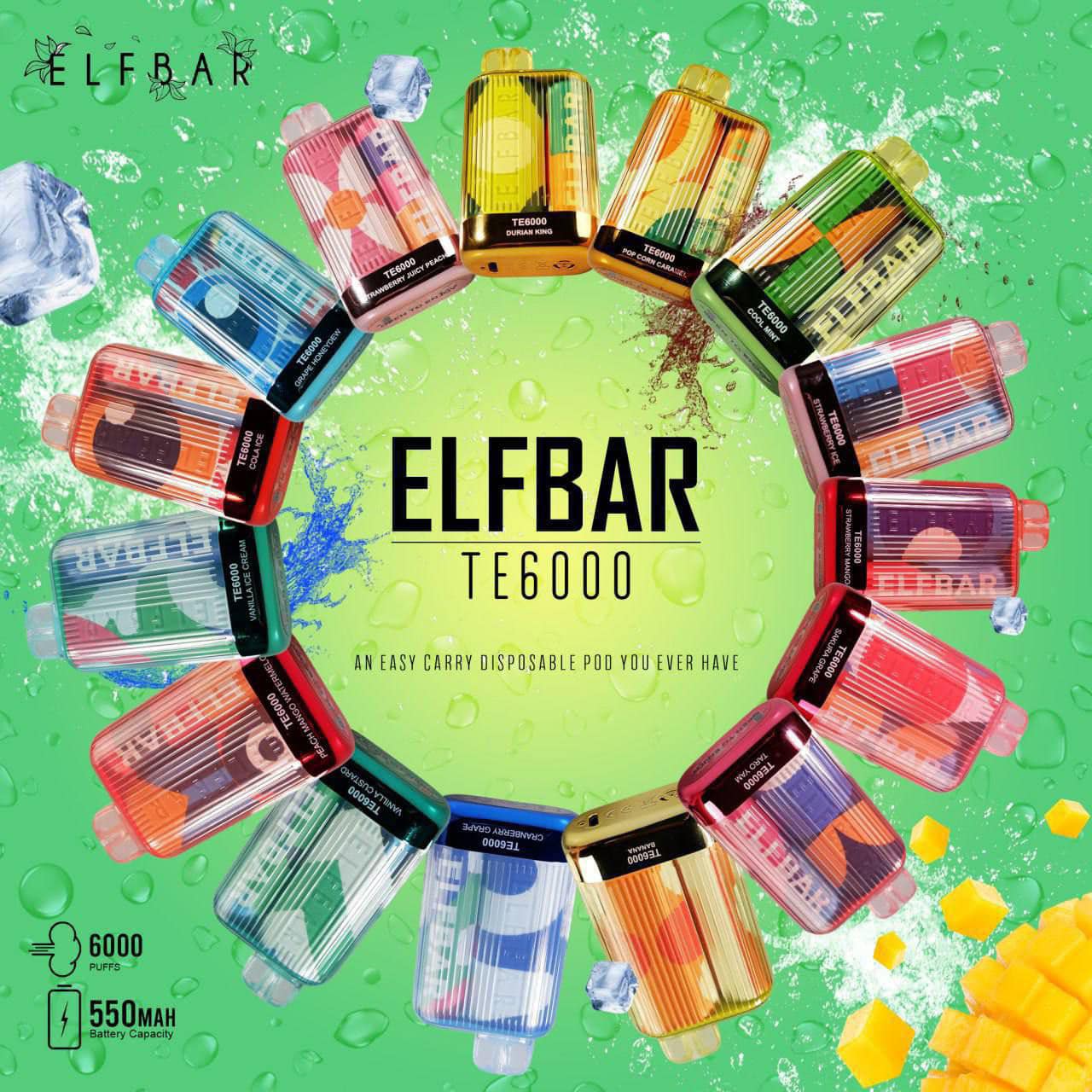 Elfbar TE6000 vape disposer