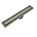 Custom OEM Linear 304SS Clean-Out Shower Drain, Stainless Steel Lavatory and Toilet Basin Water Drain with Long Floor Outlet - Side Row Installation1
