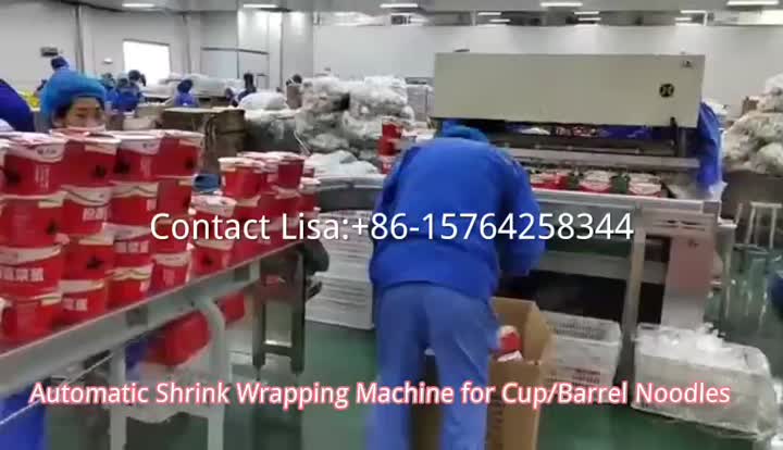 Cup instant noodle shrink wrapping