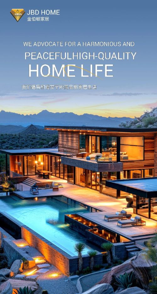 JBD helps the decoration of luxury homes : large floor-to-ceiling Windows to create a home atmosphere