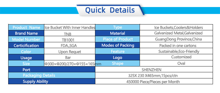 Customizable stainless steel portable ice bucket