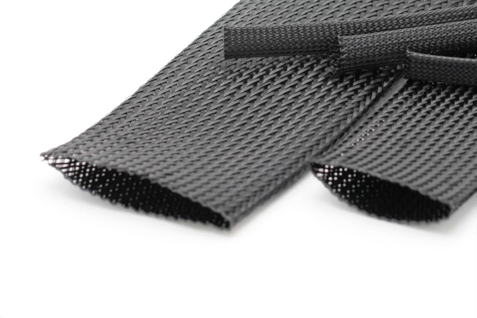 Liansi Venta caliente Black Flexible Durable Durable Ligera PPS manga expandible para tubos de aceite Cables de computadora1
