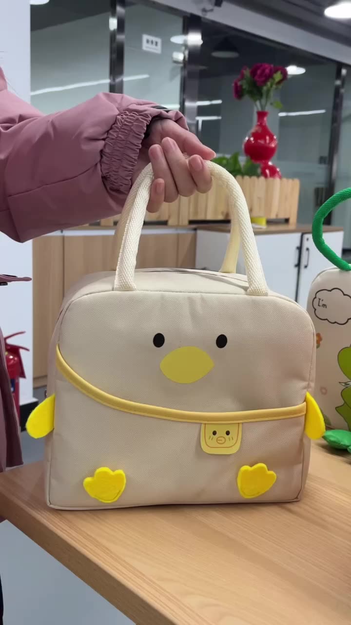 Hot Sale Reusable Picnic Cooler Bag Sublimation Cute Cartoon School lunch Bag Hold Fruit Food Fitness Lunch Bag For Kids1