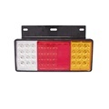 24V 44 LED Rear Brake Lamp - Left Right Tail Lights Reflector for W Series Isuzu Elf Truck NPR HD NKR NHR NRR FSR FRR1