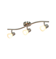 Modern Wave 3 Light Indoor LED Track Lighting Kit - Brushed Nickel Finish1