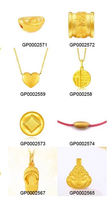 24k Gold 999 Charm Pends Luck Luck Fish Diseñador de diseñadores de pescado para collar de bricolaje colgante de oro estampado 3D1