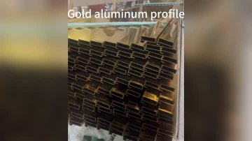 Gold aluminum profile