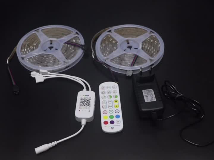 LED STRIP RGB 150LEDS 24 Tasten Bluetooth 3A Adapterkit IP65