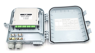 SJ-ODB-SQ11 1X8 PLC Fiber Optic Distribution Box with SC/APC Connector  
