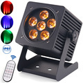 Wi-Fi Wireless RGBWA+UV Outdoor LED Wash PAR Light with DMX and Battery Backup1