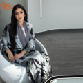 مد جدید لباس مسلمان دبی اپن لباس زنانه ابایا لباس زنانه زنانه کیمونو رنگ شده با کراوات ابایا1