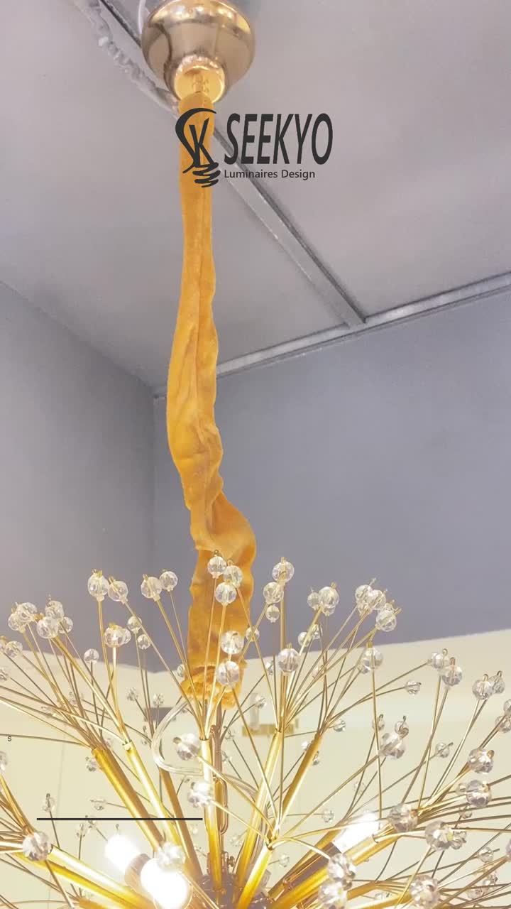 Lámpara de araña en forma de diente de león