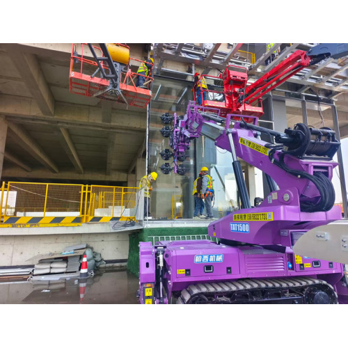 Tracked Vacuum Glass Handler lost problemen met verzonken Plaza-glasinstallatie op