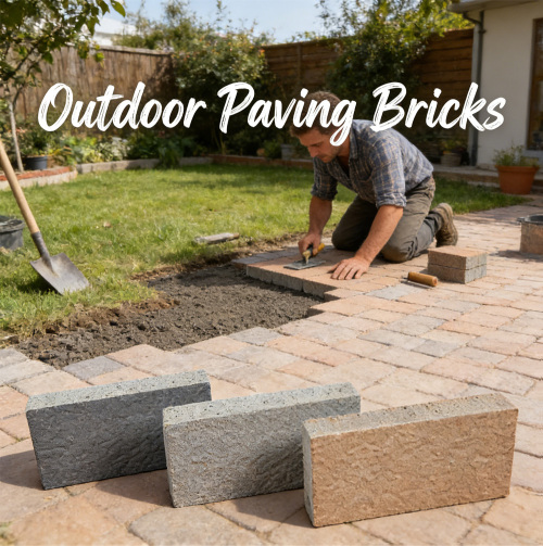 Тротуарный кирпич высокой твердости для патио на заднем дворе