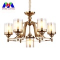 Vintage Brass Hanging Pendant Light - American Retro Luxury LED Chandelier1
