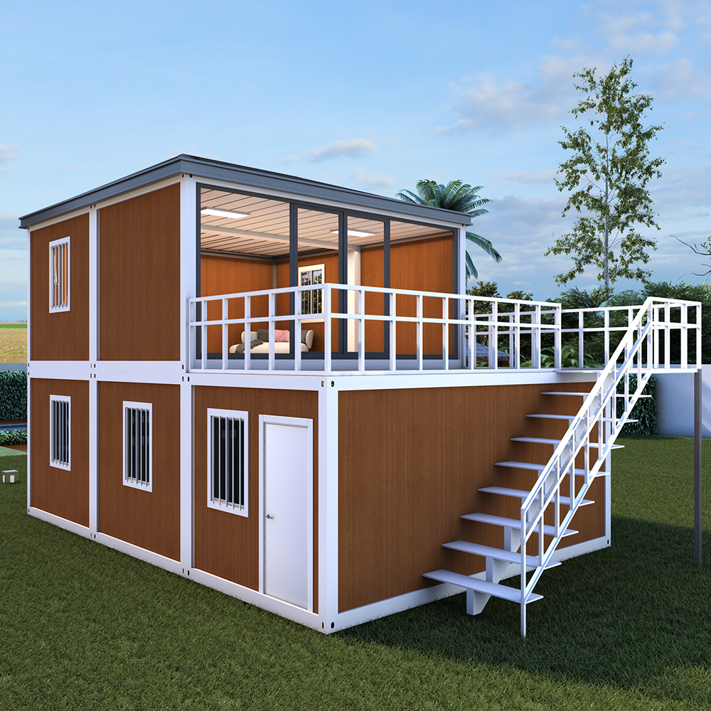 Luxury prefab container house as modern container 