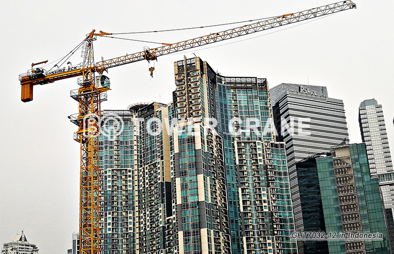 Topkit Tower Crane GHT7032-12 in Indonesia