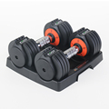 China Factory Direct 6kg Metal Core Adjustable Dumbbells with Rack for Fitness and Gym Equipment1