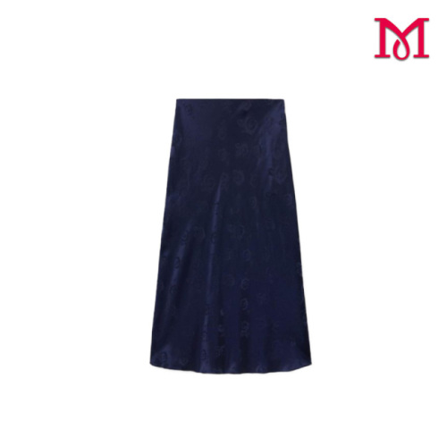 Hangzhou Meitong Garment Design Co Ltd presenta la falda Carmen de jacquard azul marino, ampliando su línea de ropa femenina de inspiración vintage