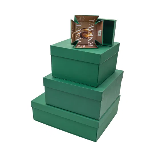 Christmas Decorative Cardboard Storage Boxes with Closure Lid1