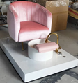 Móveis populares para salão de beleza de beleza sem encanamento Luxury Pink Relax Massage Pedicure Pedicure Cadeira sem Bowl1