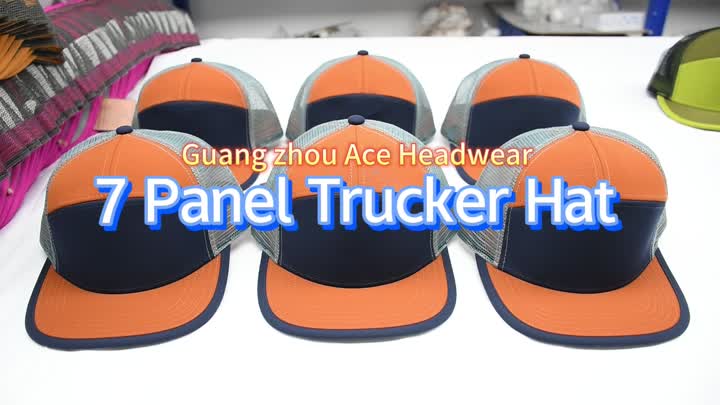7 Paneel Trucker Hat 2