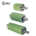 Custom Polyurethane Rubber Coated Rollers with Steel Surface Finish1