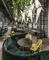 Heißer Verkauf hochwertiges Möbelcafé I Form Slate und Leder Abschnitt moderne Restaurantbankkabine Sofa Stuhl11