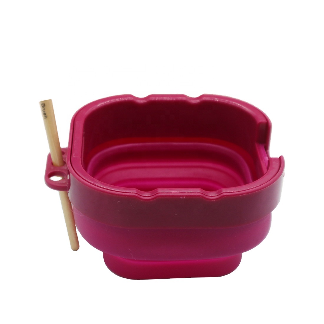 Bucket Plastik dengan Paint Brush Washer Pen Barrel Art Suplies Watercolor Pot Multifungsi Superior Lipat Bucket1