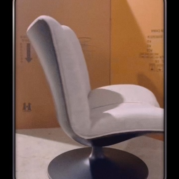 High Quality Nordic Furniture Modern Style Leisure Swivel Backrest Pp Chair With Wheel For Hotel Office Conference Room1