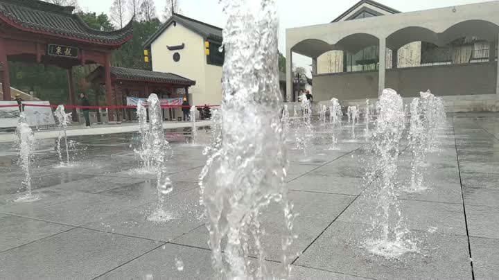 Đài phun nước âm nhạc sàn khô