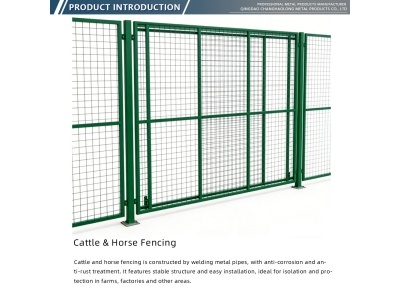 Qingdao Changhaolong Metal Products Co., Ltd. lanza cercas mejoradas para ganado y caballos para proyectos de aislamiento agrícola