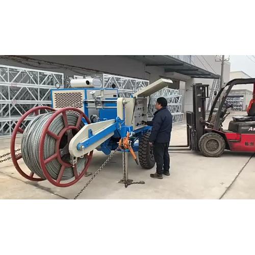 80kN hydraulic puller tensioner cable stringing equipment