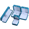 Hanhong Custom Crown Shape Schmuckstaierbox Grüne PU Leder Armband Verpackung Box Anhänger Ohrringe Ring Schmuckschachtel1