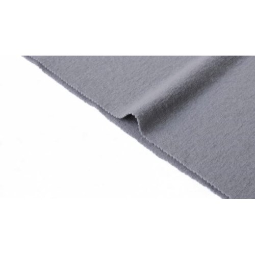 高品質グレー 100% ウール ボイルドウール フリース ツイード生地