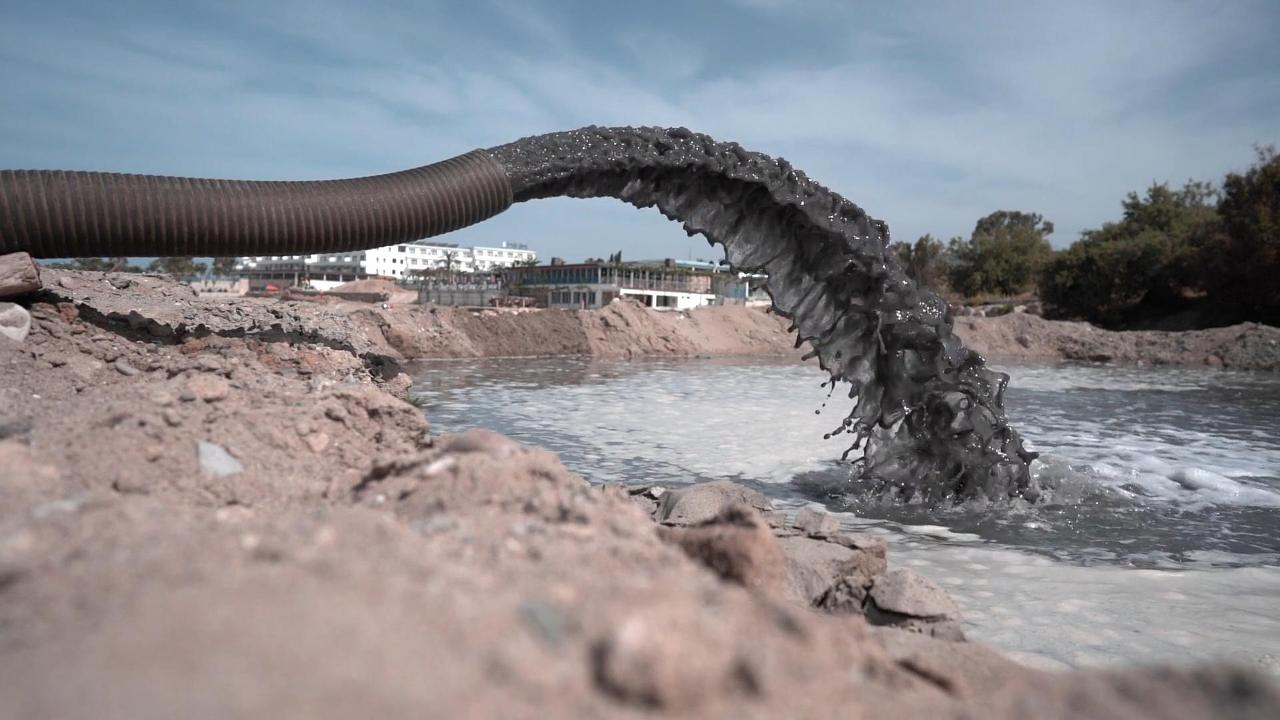 Wastewater pollution from drain outlets