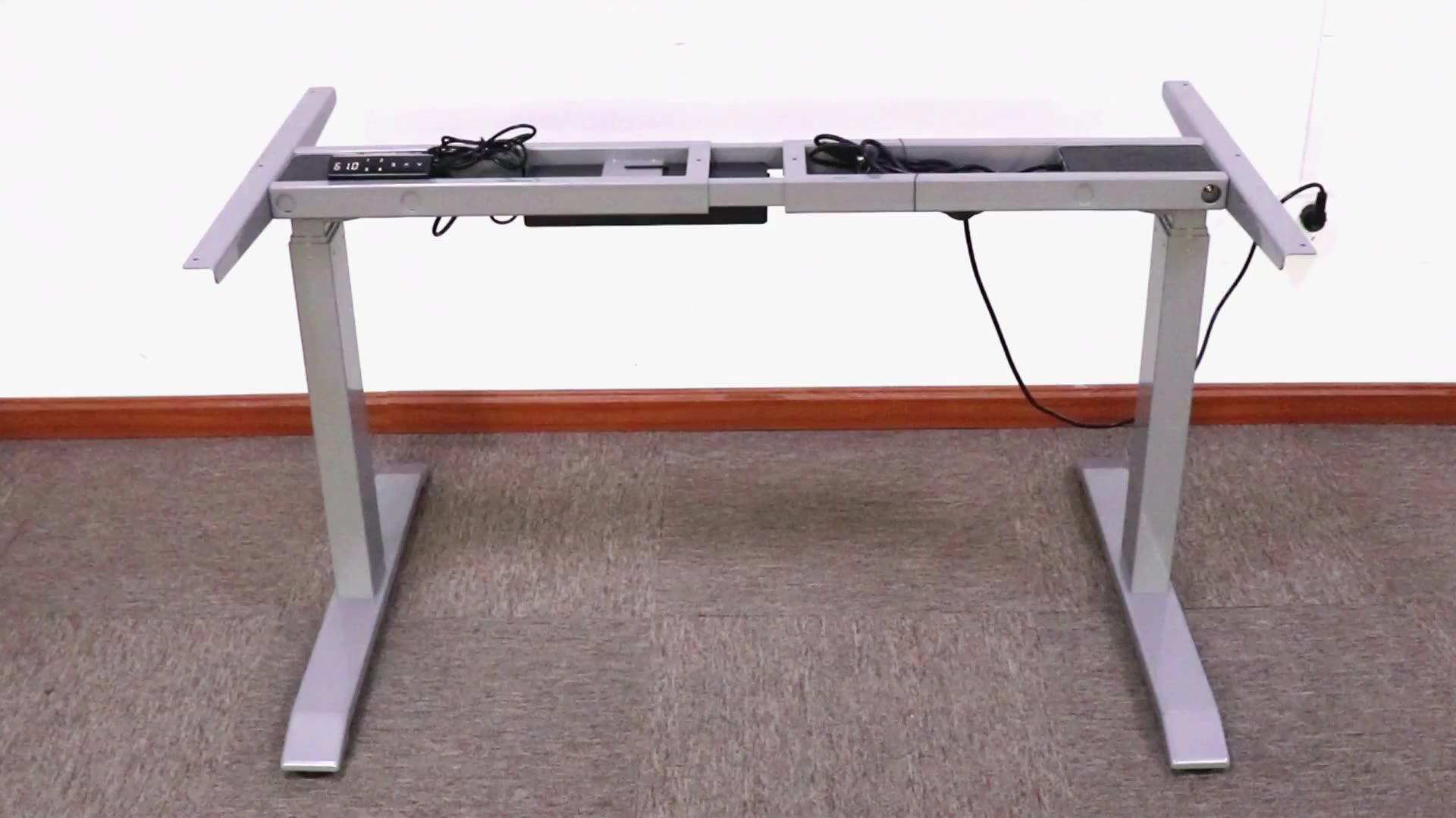 Alimentation directe de bureau moderne Hauteur électrique réglable de table debout