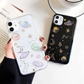 INS Transparent Stars Moon Glitter Phone Cases for iPhone 16/15/14/13/12/11 Pro Max XR XS Max 7/8 Plus1