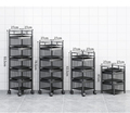Multi-Layer Vegetable Fruit Basket: 360° Storage Metal Rotating Trolleys1