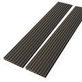 Natural Walnut Veneer Oak Board Akupanel Samples - 2.7m Wooden Slats Acoustic Panels1