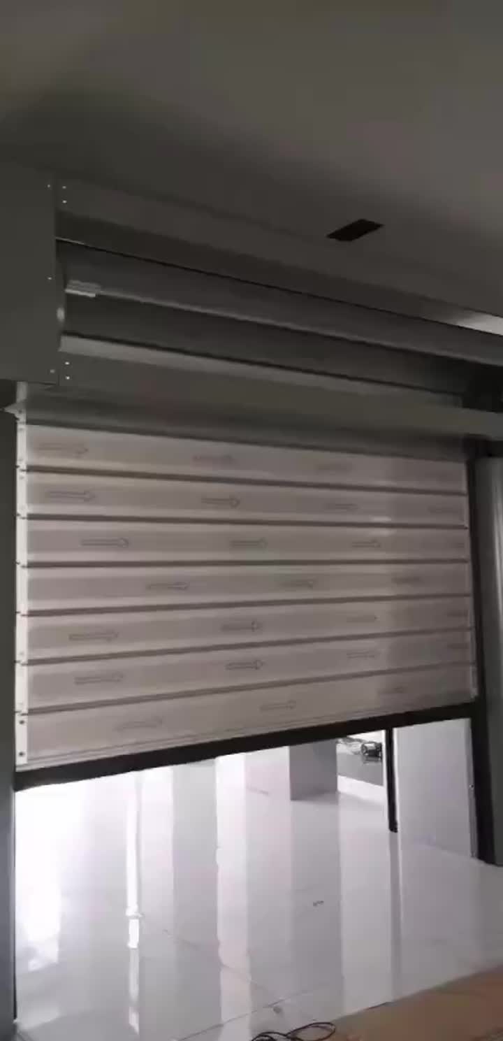 Spiral roll up door